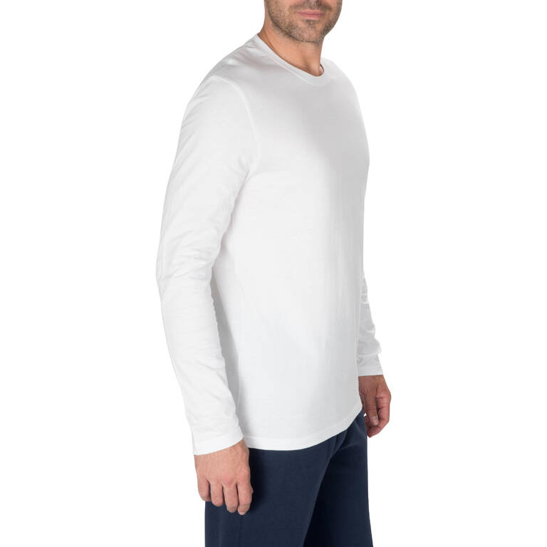 Men's Long-Sleeved T-Shirt 100 - White