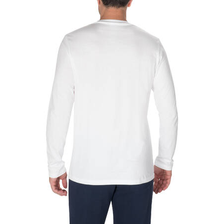 Men's Long-Sleeved T-Shirt 100 - White