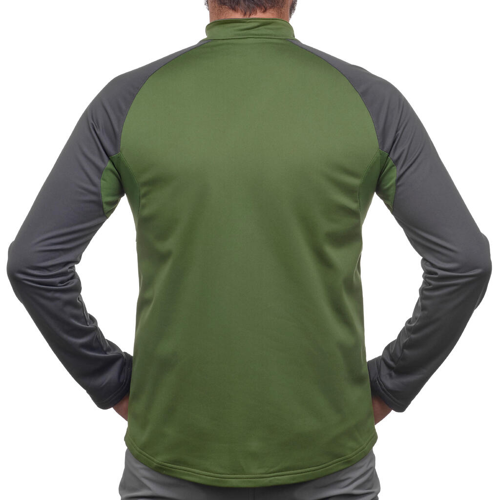 Langarmshirt Winterwandern SH100 Warm Herren blau