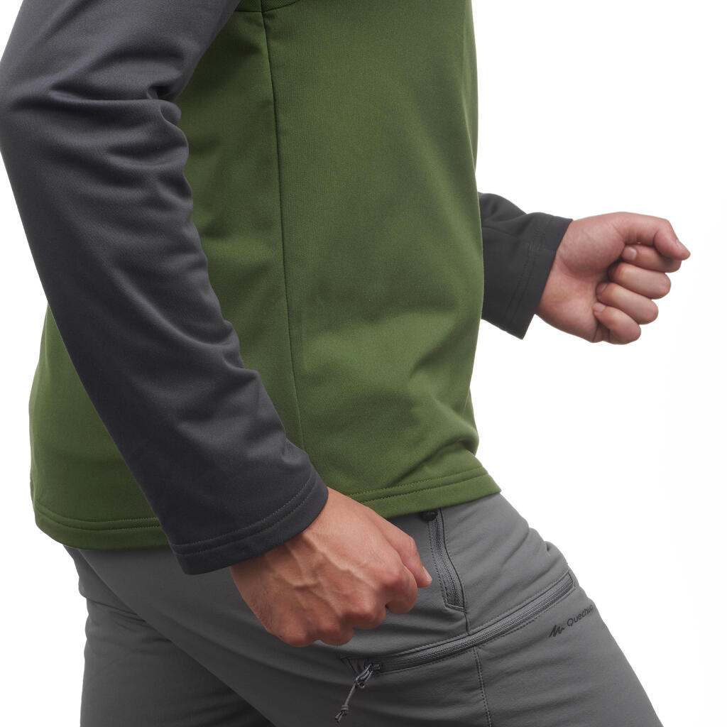 Langarmshirt Winterwandern SH100 Warm Herren blau