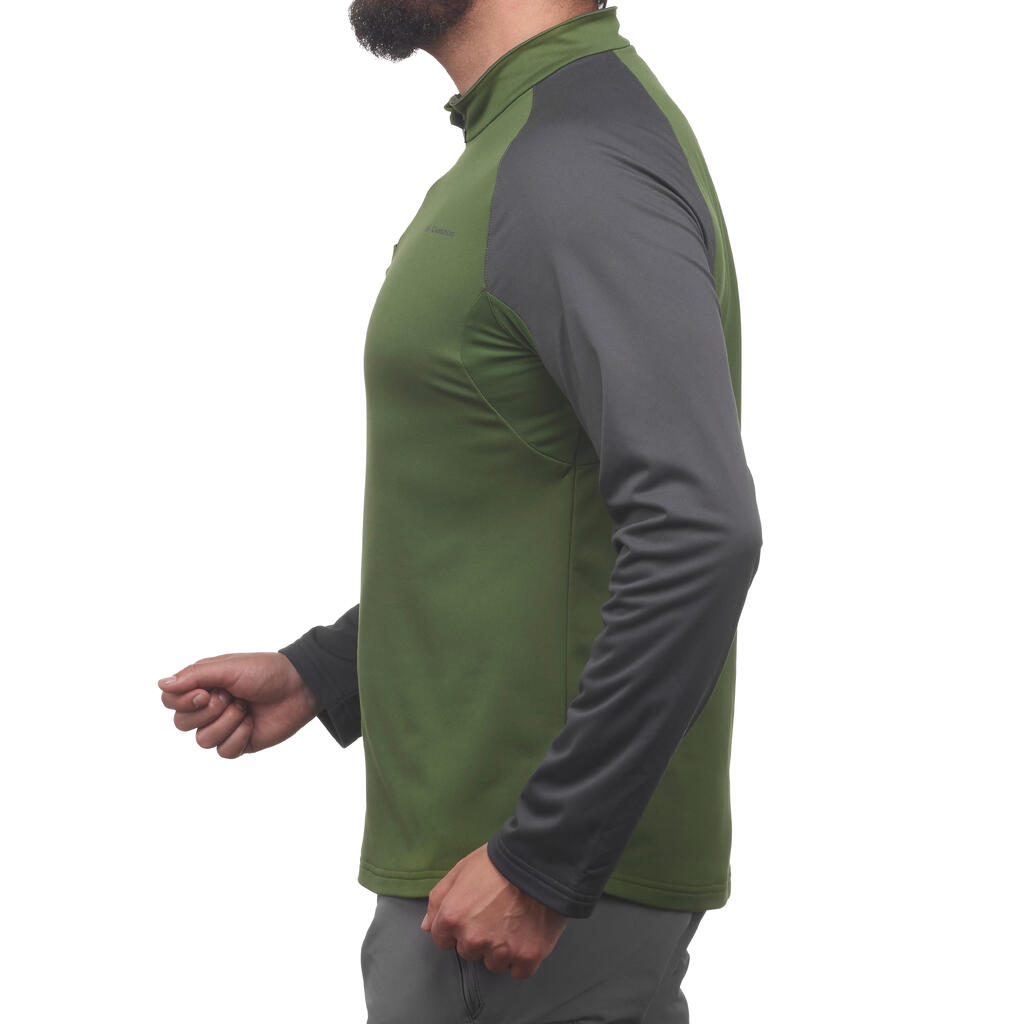 Langarmshirt Winterwandern SH100 Warm Herren blau