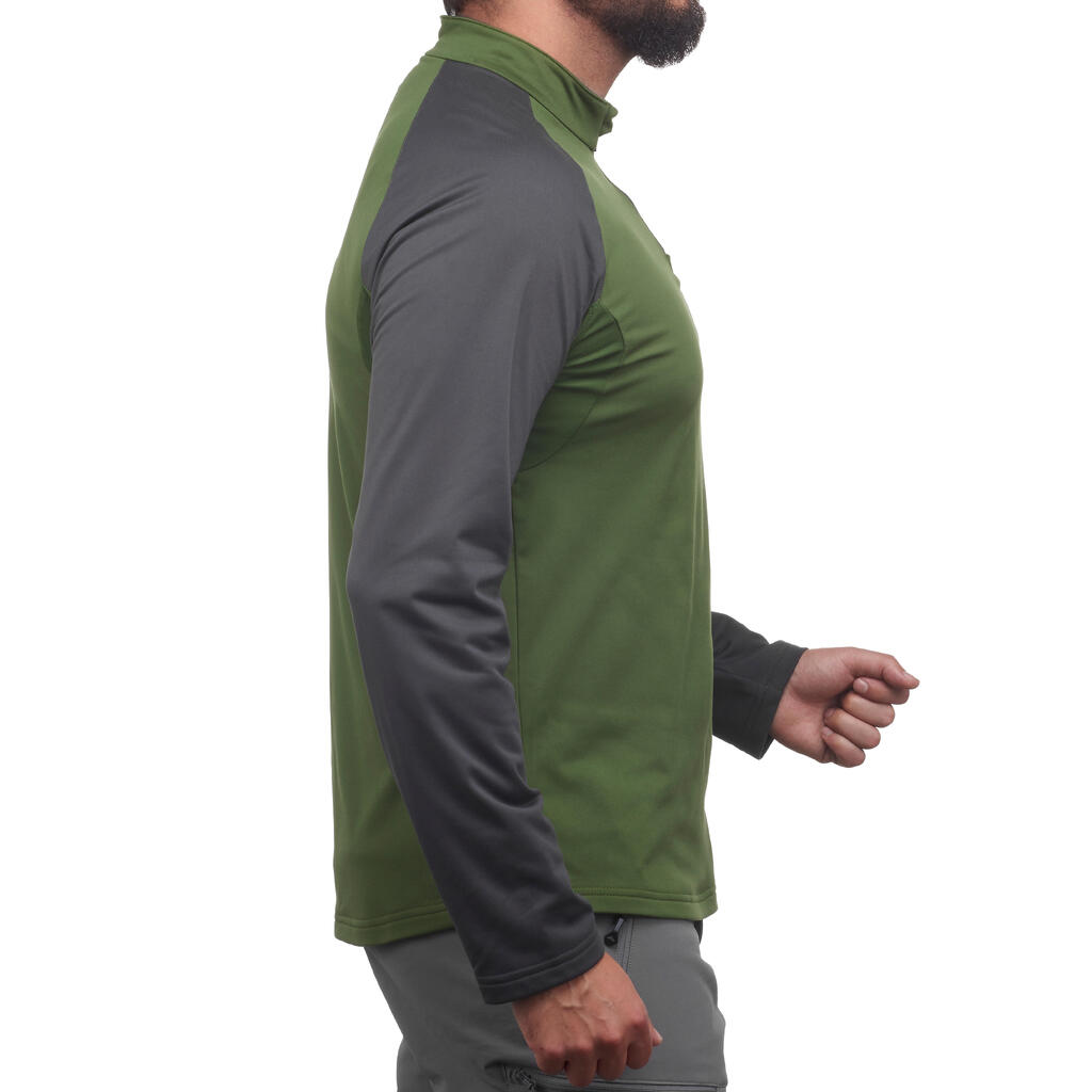 Langarmshirt Winterwandern SH100 Warm Herren blau