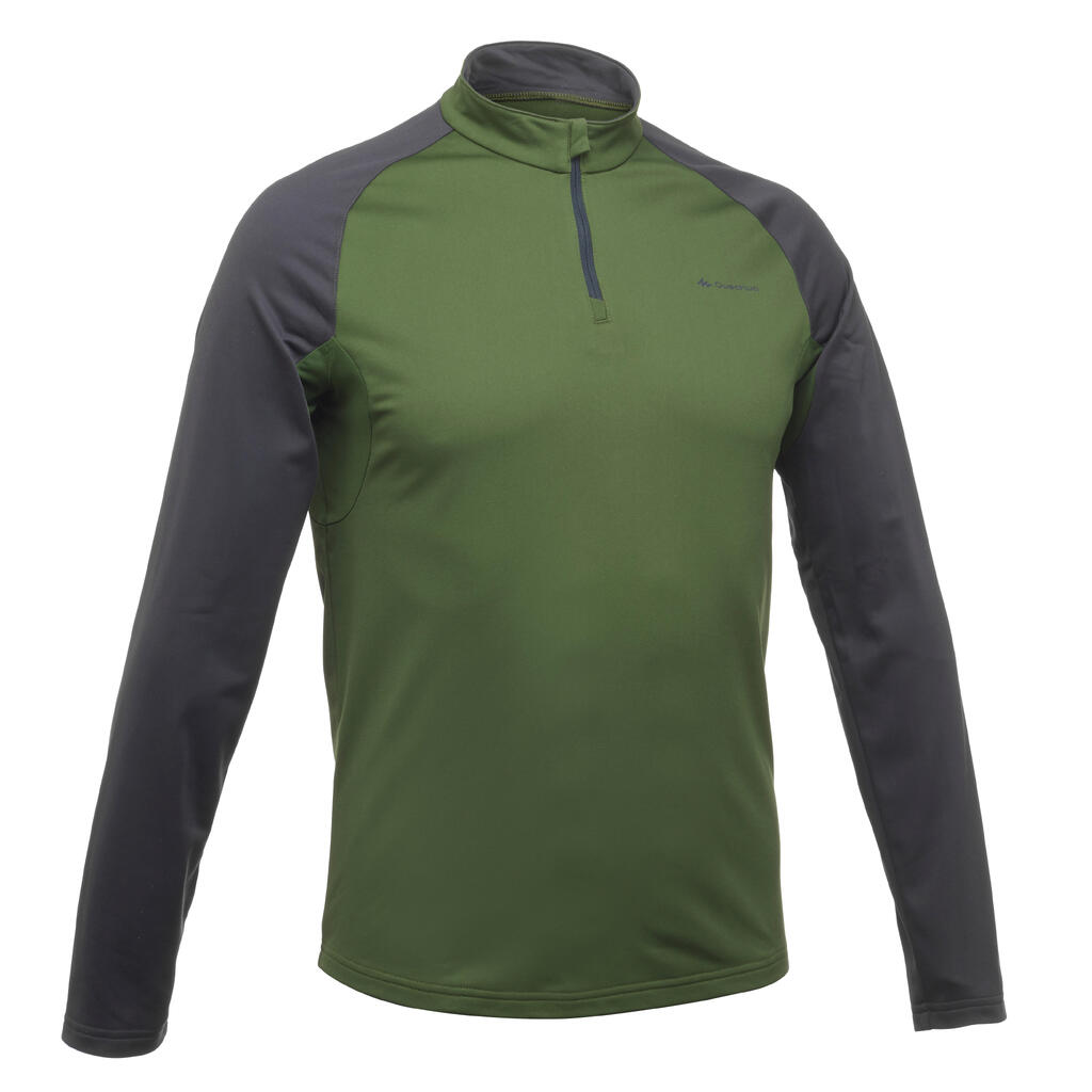 Langarmshirt Winterwandern SH100 Warm Herren blau