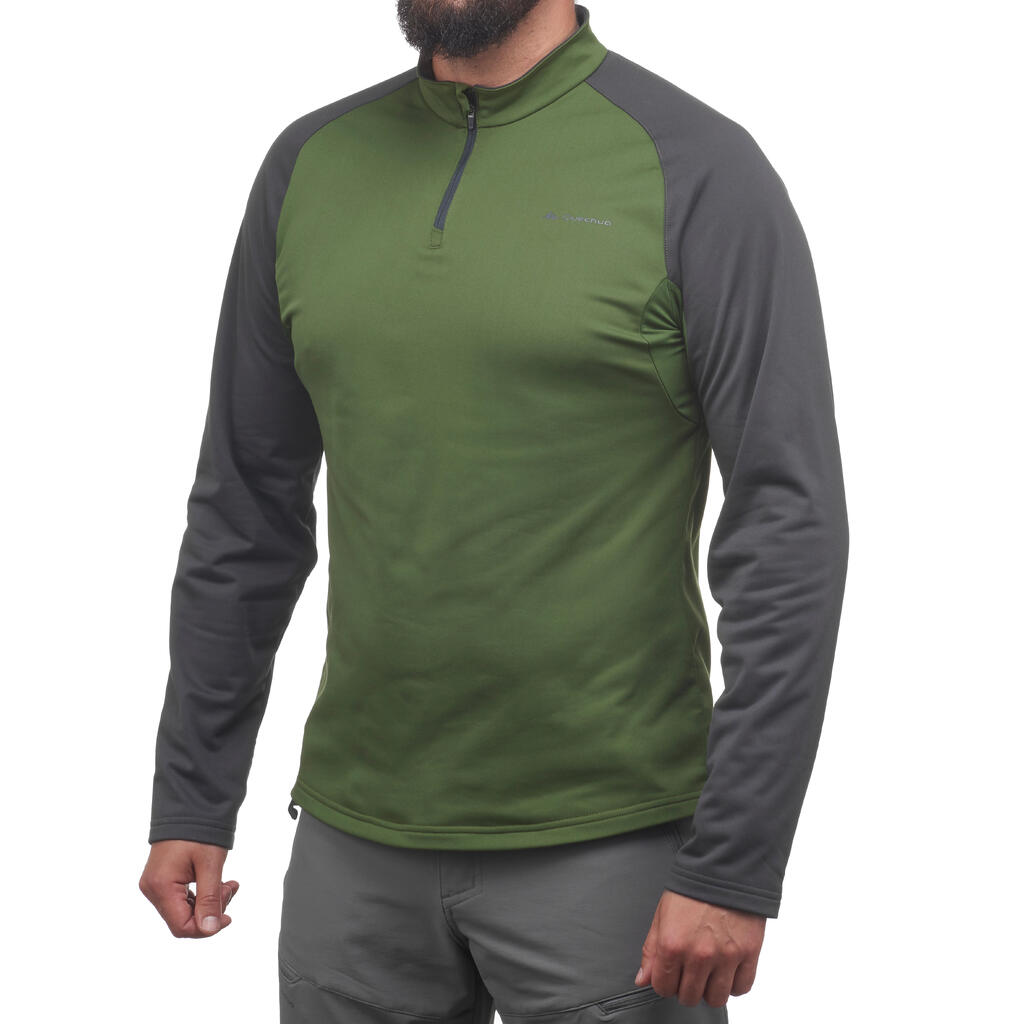 Langarmshirt Winterwandern SH100 Warm Herren blau