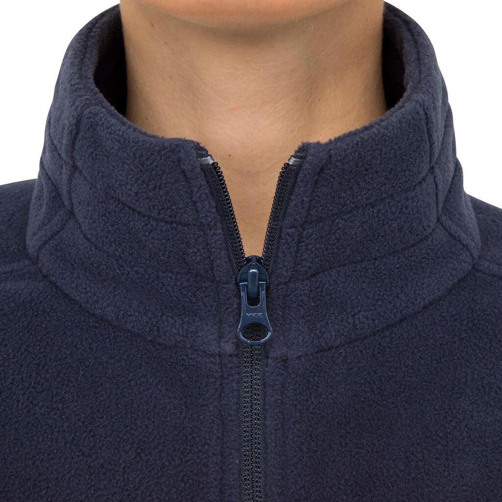 Fleecejacke Segeln Race Damen marineblau/grau/grün