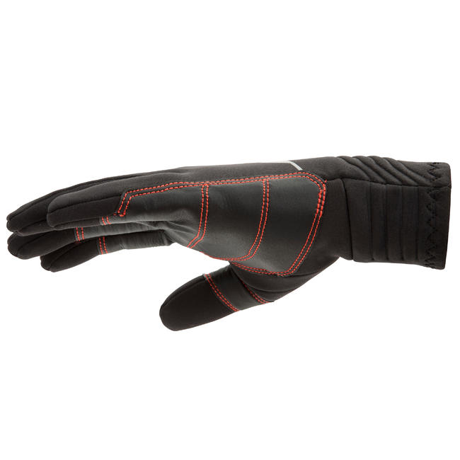 ADULT NEOPRENE SAILING GLOVES 1 MM 900 BLACK