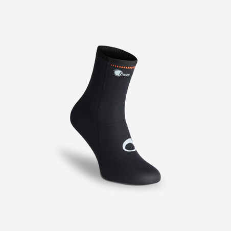 Neoprene Scuba Diving Shoes with 5mm neoprene sole - black