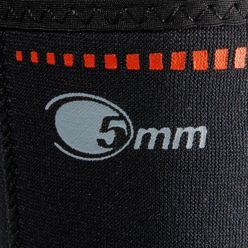 Chaussons plongée avec semelle néoprène 5mm - noir