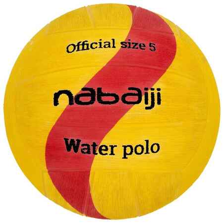 Men's Water Polo Ball Size 5 - Yellow Red