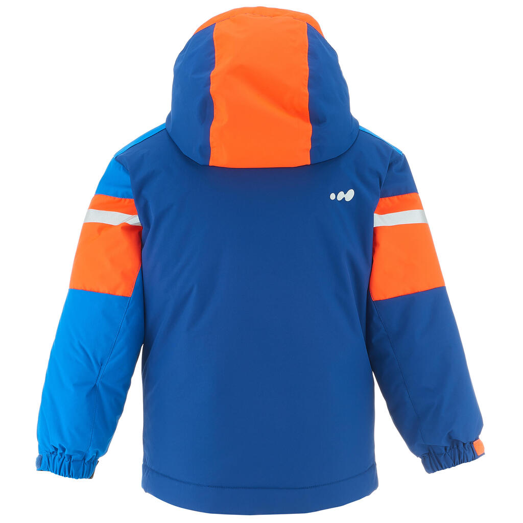 Skijacke Kid 300 Kinder neonorange