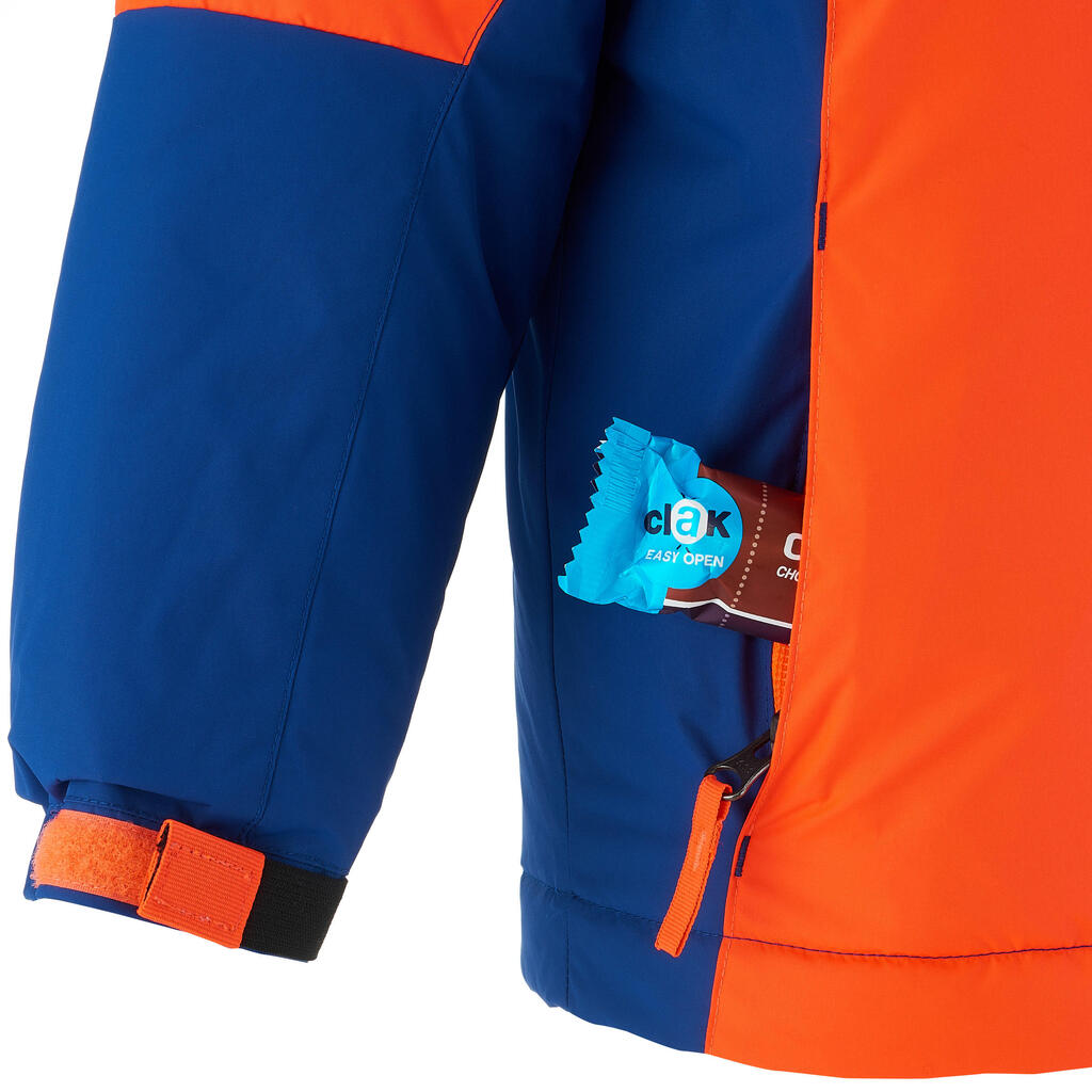 Skijacke Kid 300 Kinder neonorange