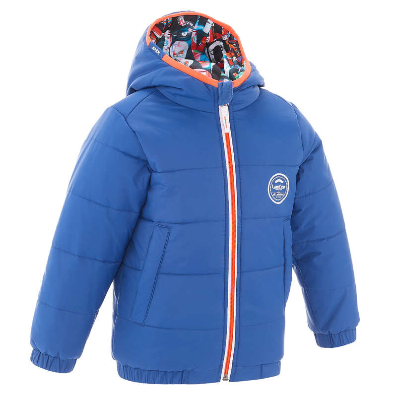 WED'ZE Warm Reverse Child's Ski Jacket Blue Letter Motif...
