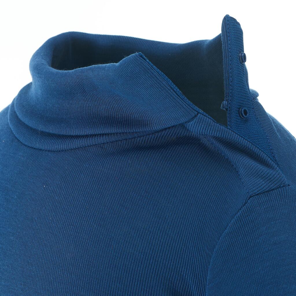 MAJICA ZA SKIJANJE/SANKANJE SIMPLE WARM ZA BEBE - MORNARSKO PLAVA