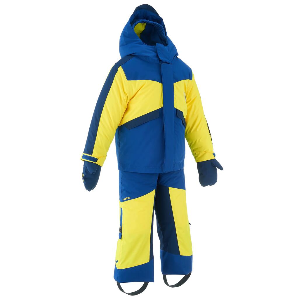Children's ski set pnf 500 - blue and yellow