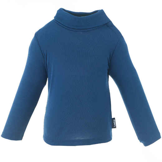 
      Sous-vêtement haut de ski / luge bébé simple warm bleu marine
  