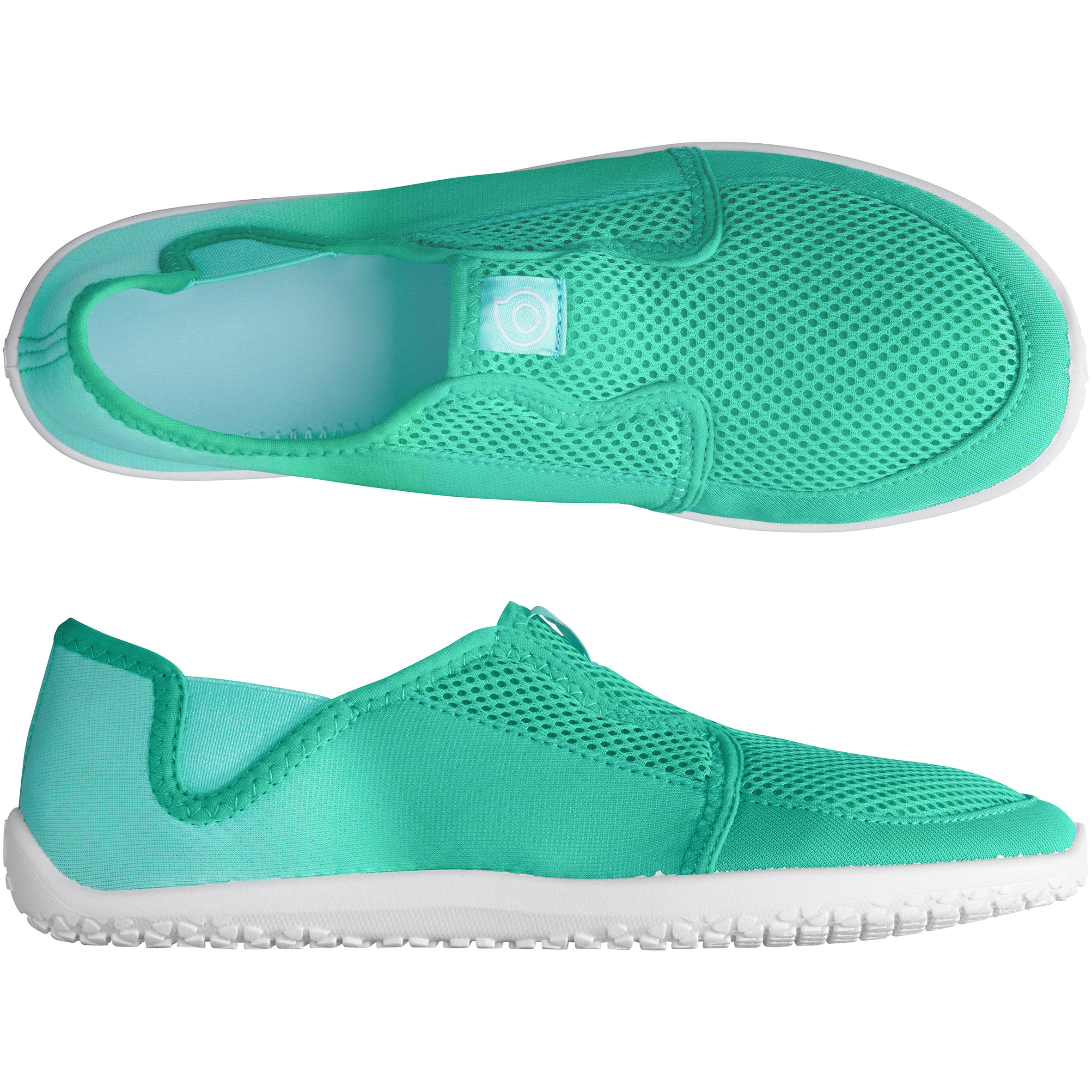 Chaussures aquatiques Aquashoes 120 adulte dégradé vert turquoise 2/8