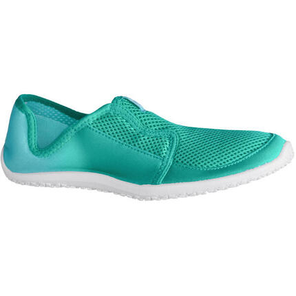 Chaussures aquatiques Aquashoes 120 adulte dégradé vert turquoise