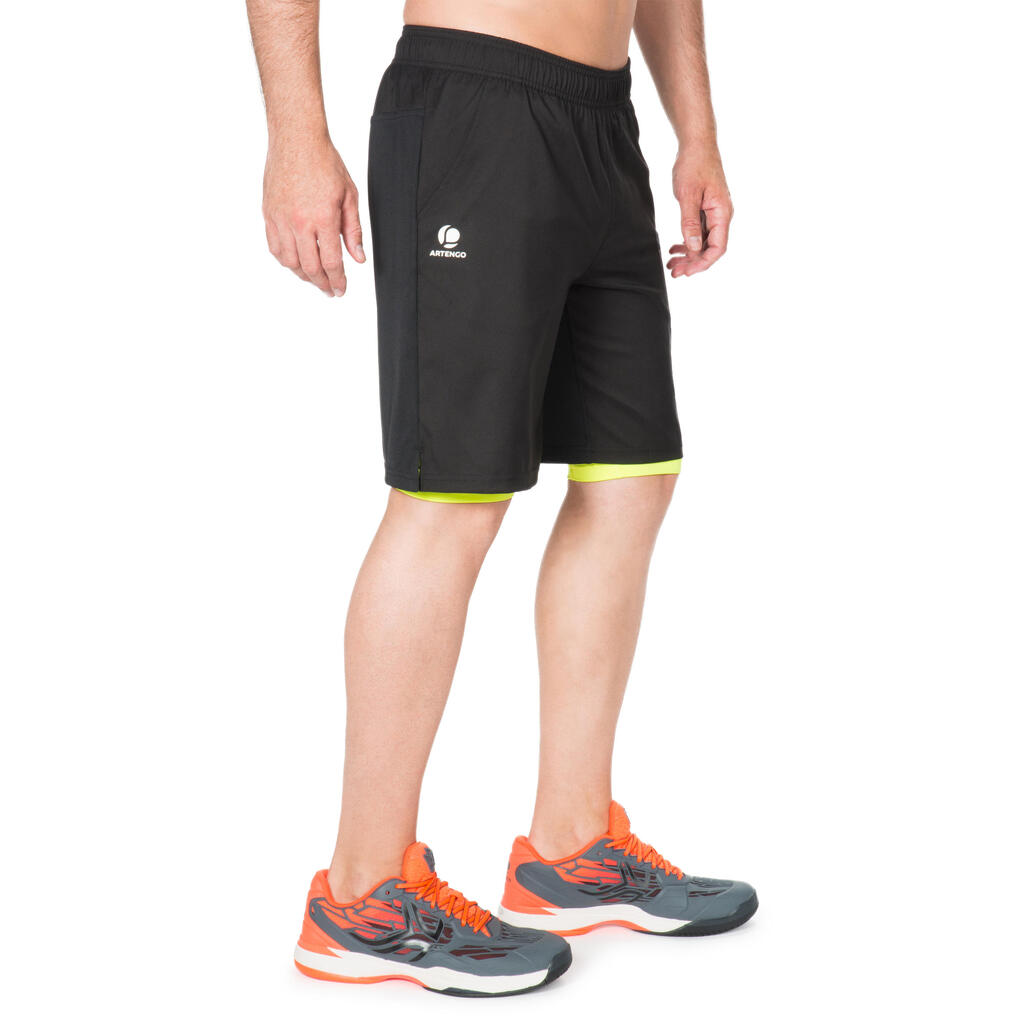 SHORT THERMIC 500 HOMBRE NEGRO AMARILLO 