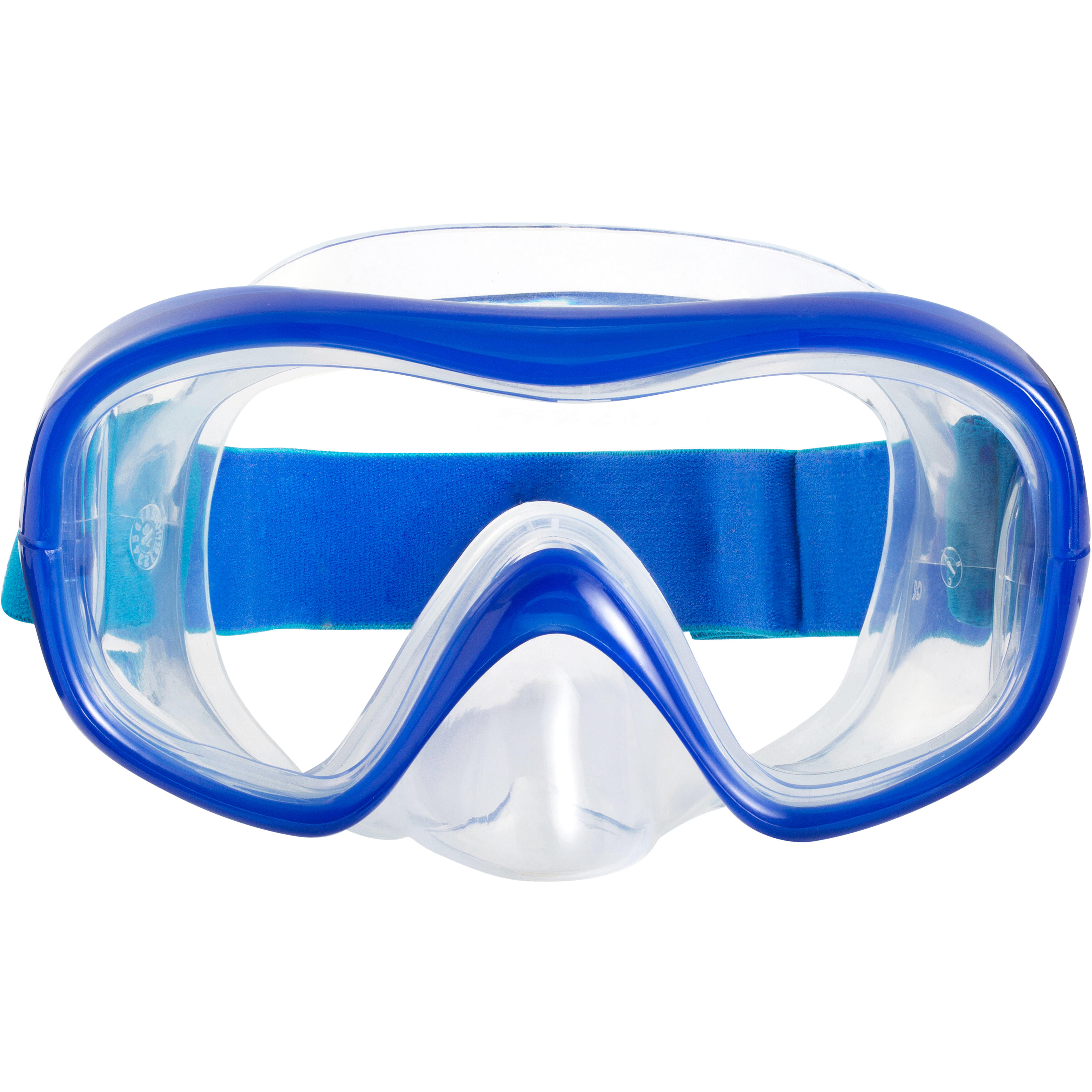 SUBEA Maska na nádychové potápanie (freediving) FRD120 modrá M · záber 3