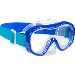 Adult Tempered Glass Snorkelling Mask SNK 520 blue