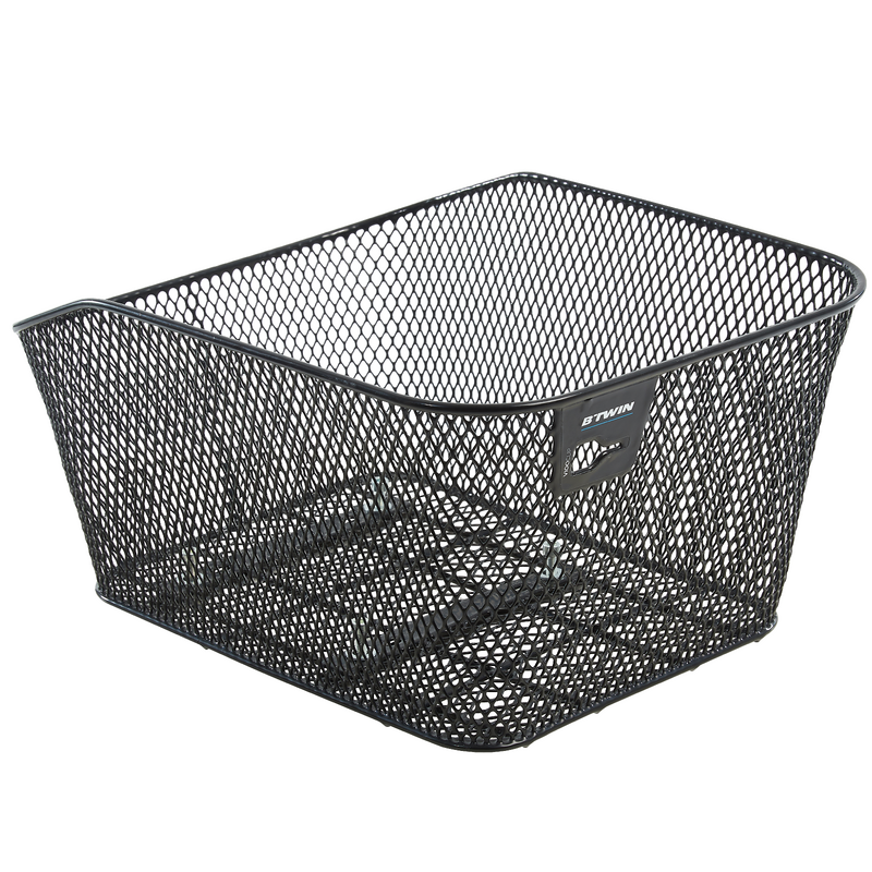 Panier de vélo arrière pliable en métal avec sac de transport amovible et étanche, accessoires de vélo, panier de cadre pour VTT - Sport