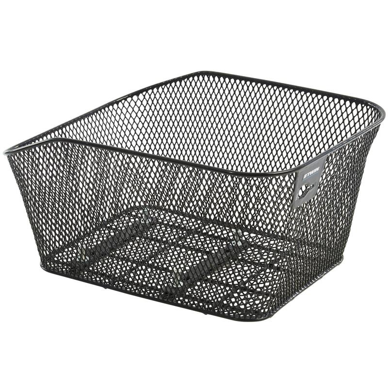 Panier Arrière Vélo En Métal Robuste - Porte-bagages Noir, Idéal Pour Transporter Tes Affaires