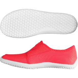 Chaussures Aquatiques Aquashoes 1 Enfant Bleues Jaunes Subea Decathlon