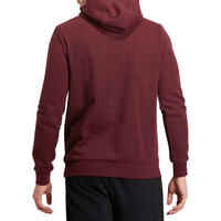 Brushed Jersey Gym & Pilates Hoodie - Burgundy