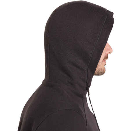 Brushed Jersey Gym & Pilates Hoodie - Black