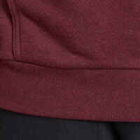 Brushed Jersey Gym & Pilates Hoodie - Burgundy