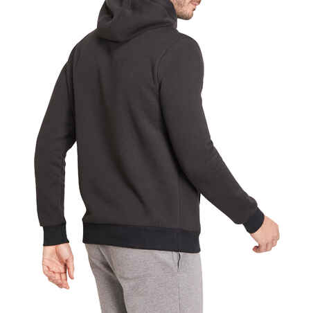 Brushed Jersey Gym & Pilates Hoodie - Black