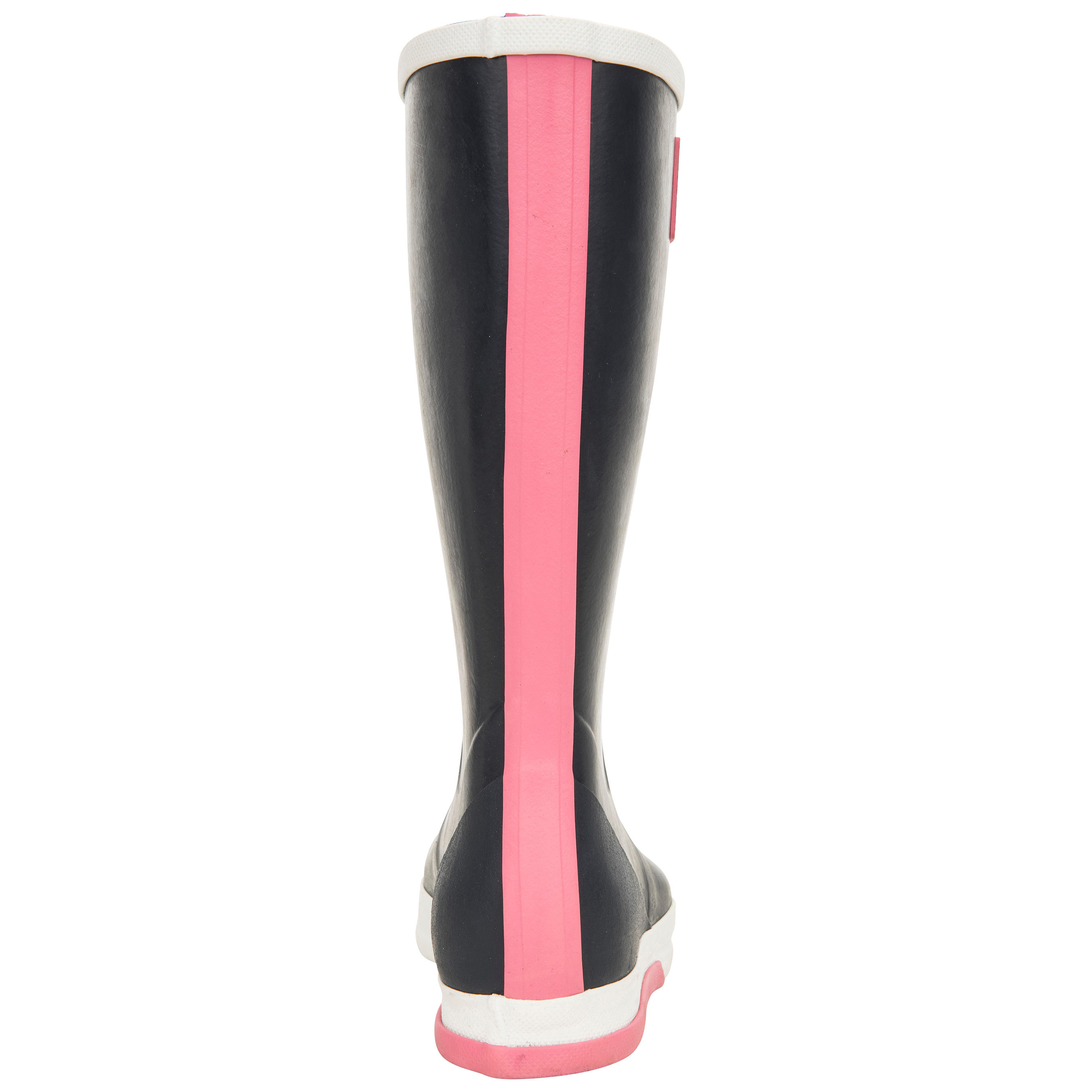 B500 Adult Sailing Boots - Grey / Pink 3/4
