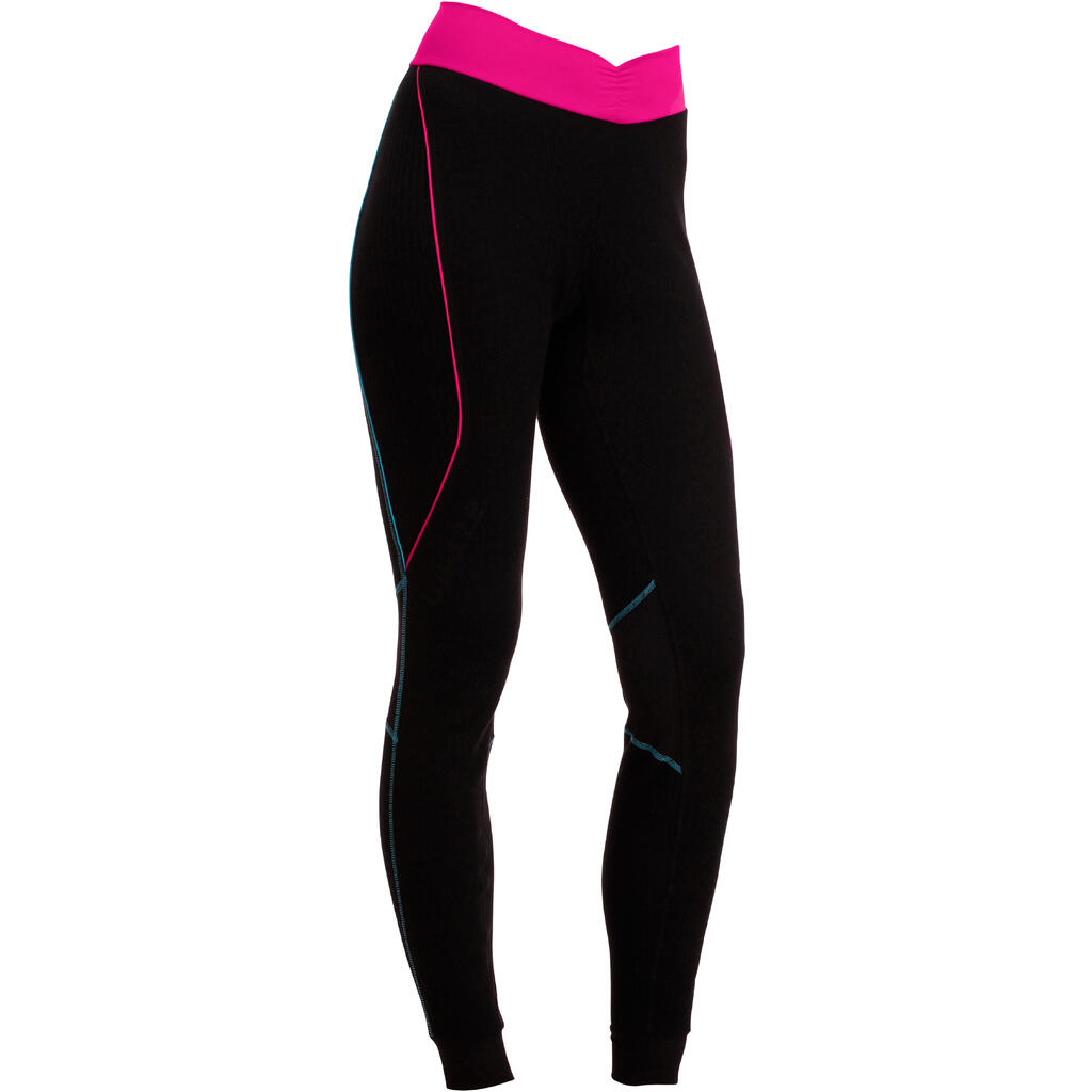 Skiunterwäsche Skihose XWarm Damen schwarz blau 