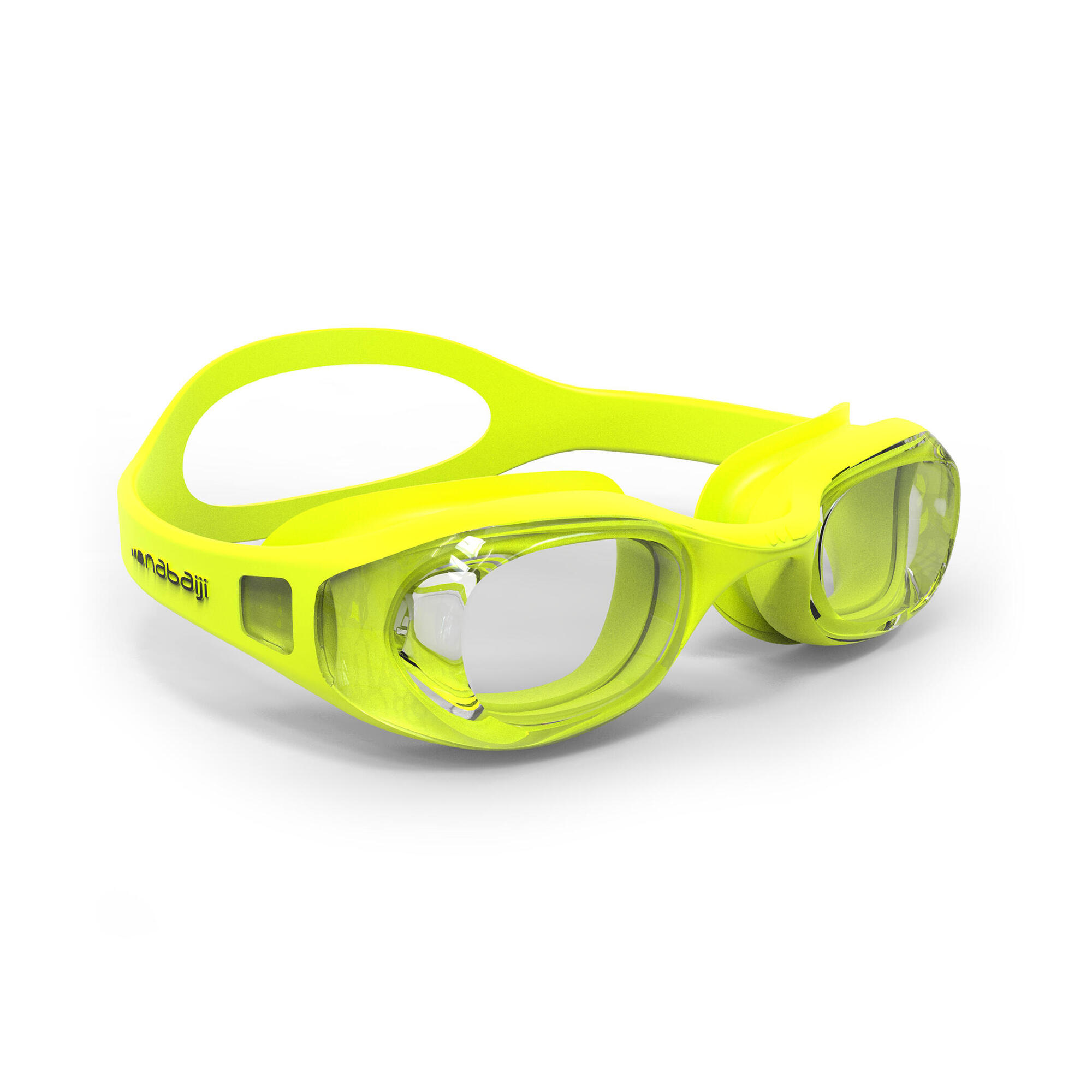 yellow swim goggles