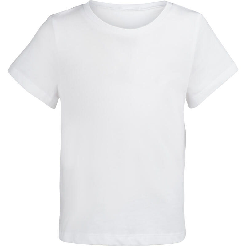 T-Shirt manches courtes baby gym 100 Blanc