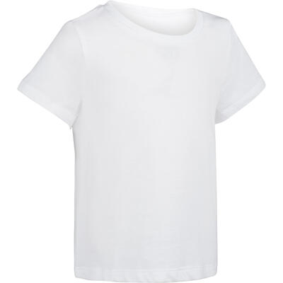 T-Shirt manches courtes baby gym 100 Blanc