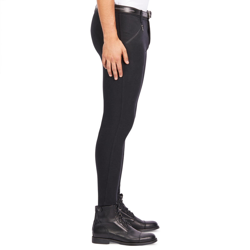 Reithose 100 Herren schwarz