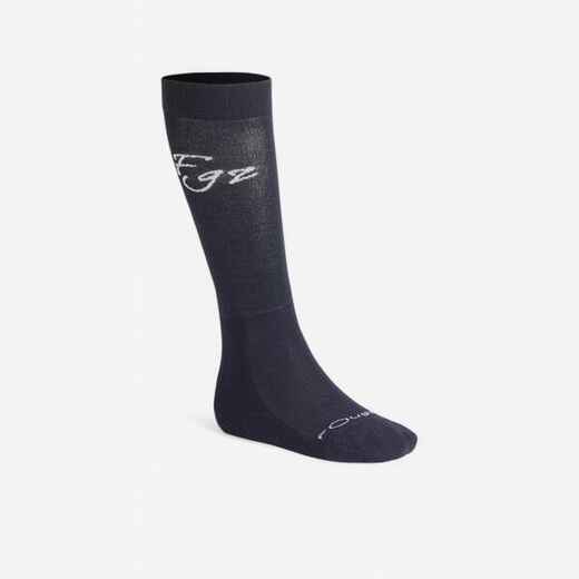 
      Light Kids' Horse Riding Low-Rise Socks - Navy
  