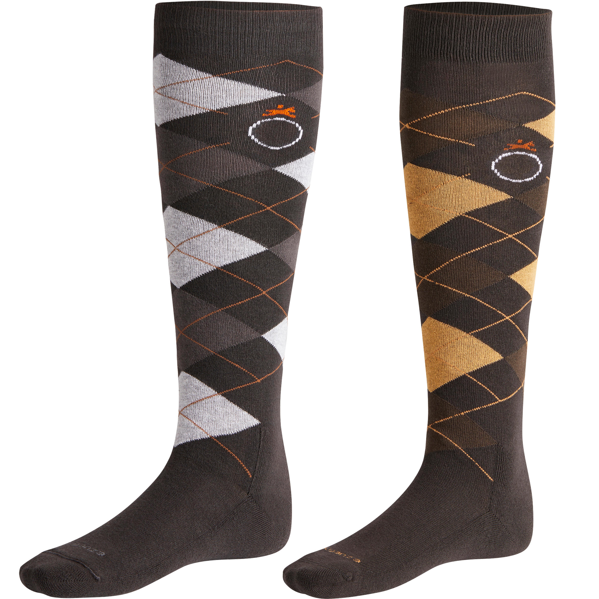 Mens Argyle socks twin packs
