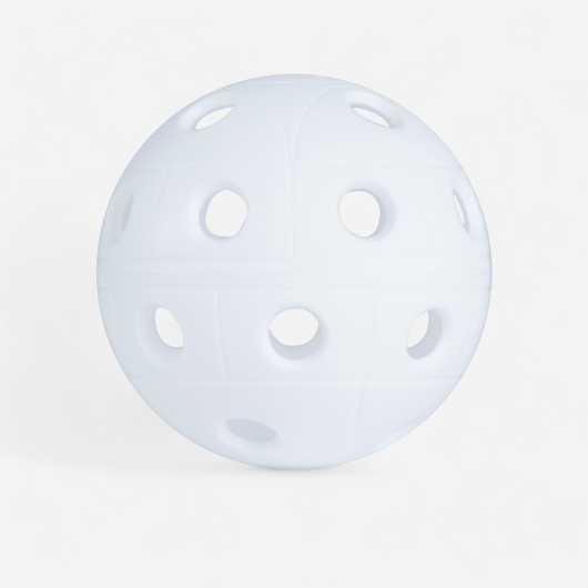 BALLE FLOORBALL 500  BLANC