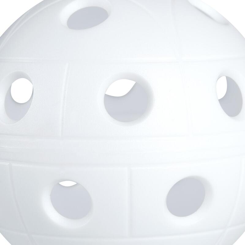 BALLE FLOORBALL 500 BLANC