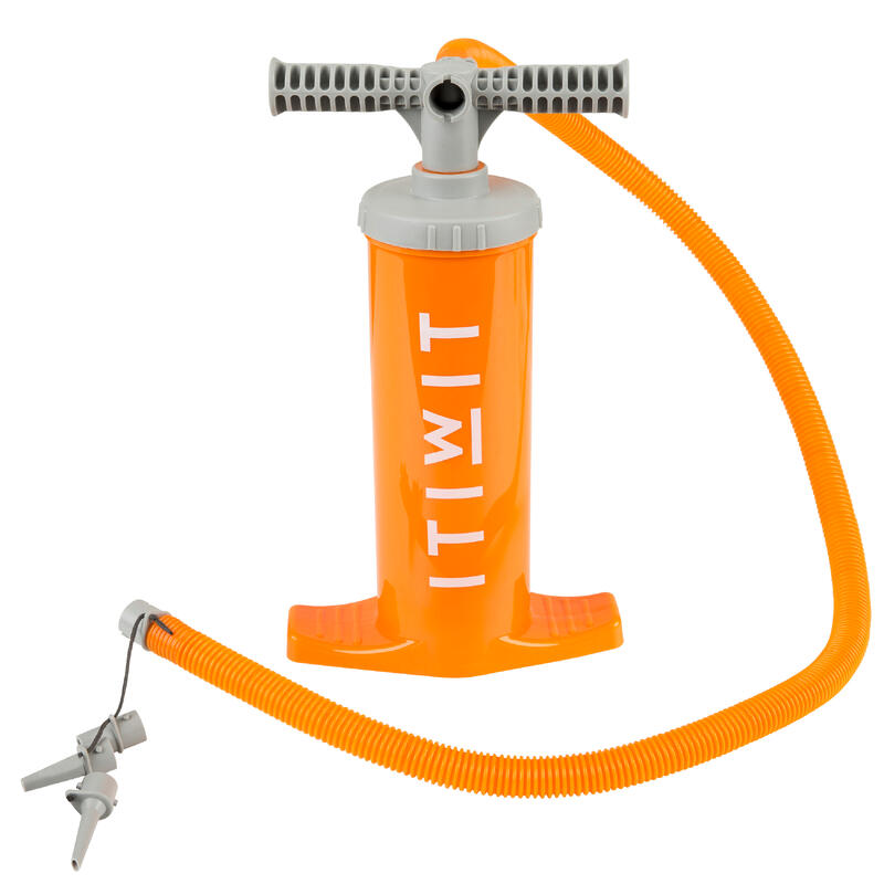 Pompa a mano kayak bassa pressione 1-8 PSI doppia azione 1,4 L arancione
