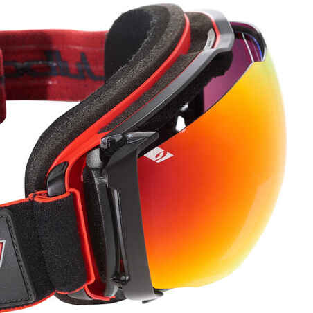 Ski / Snowboardbrille Julbo Airflux Schönwetter schwarz/rot
