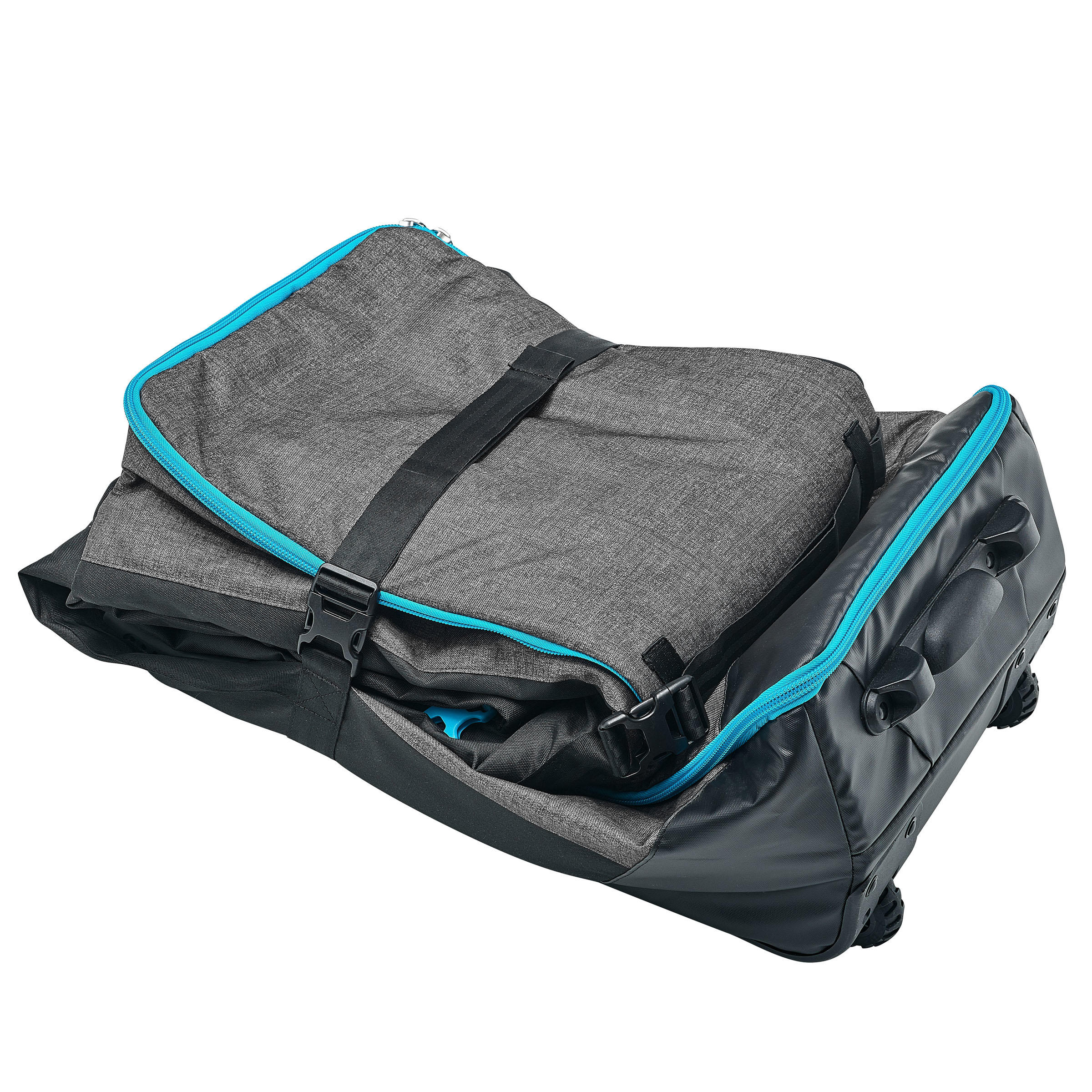 Bag For 4 Skis 3 Snowboards Grey Foam Reinforcements Ergonomic Carry Handle Bag 