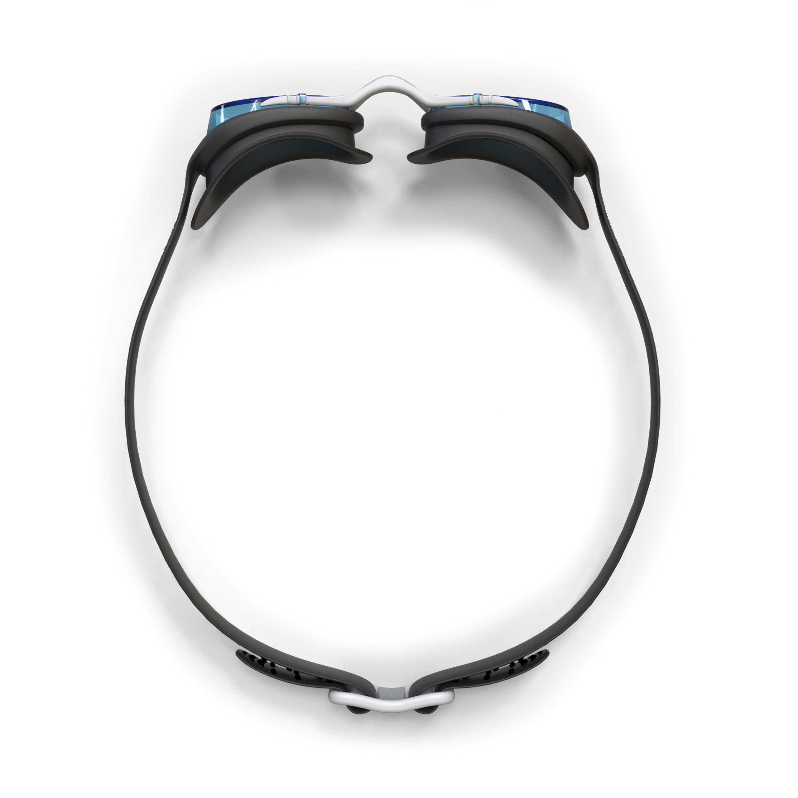 Óculos de Natação - XBase Tamanho L - Lentes Claras - Preto 3/5
