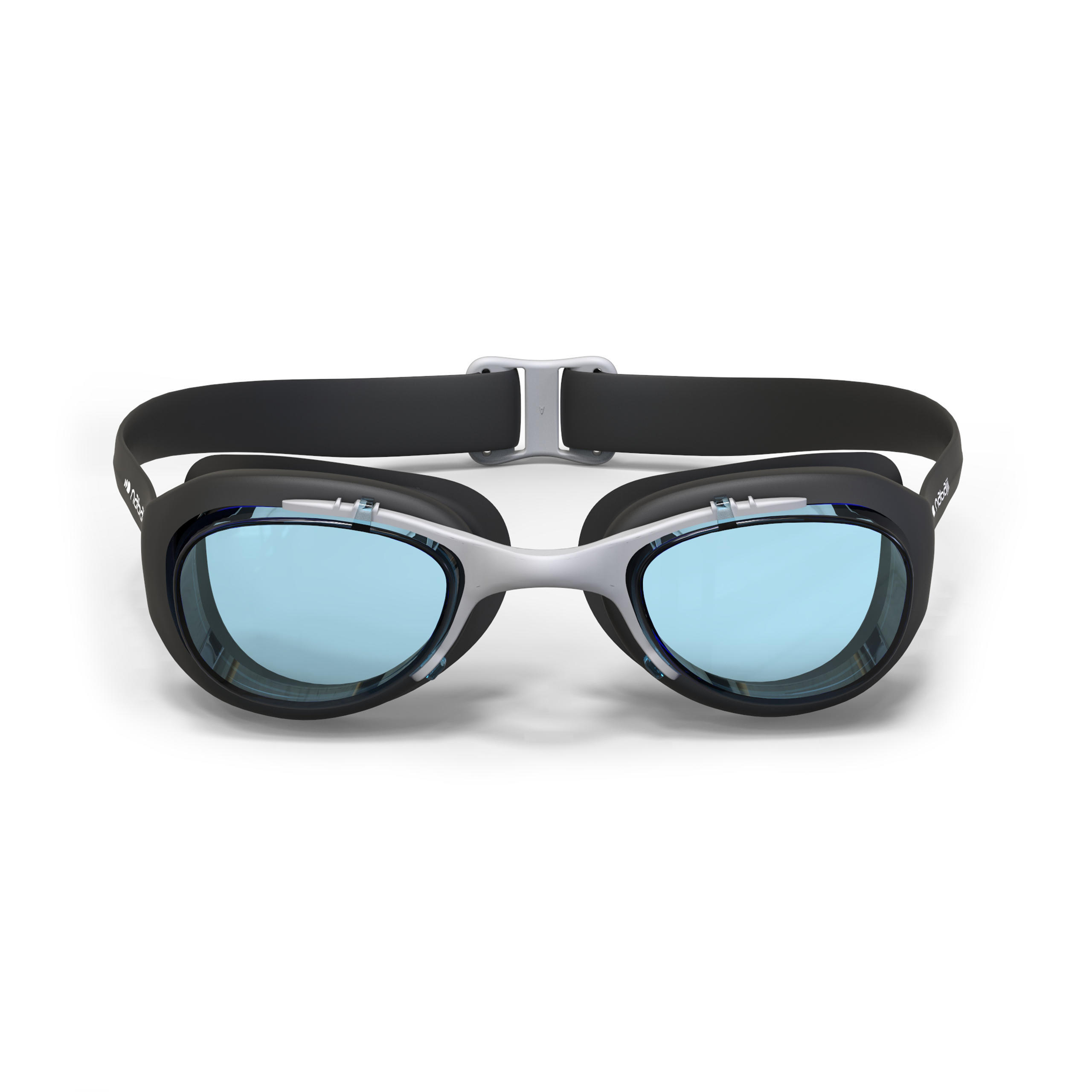 Óculos de Natação - XBase Tamanho L - Lentes Claras - Preto 2/5
