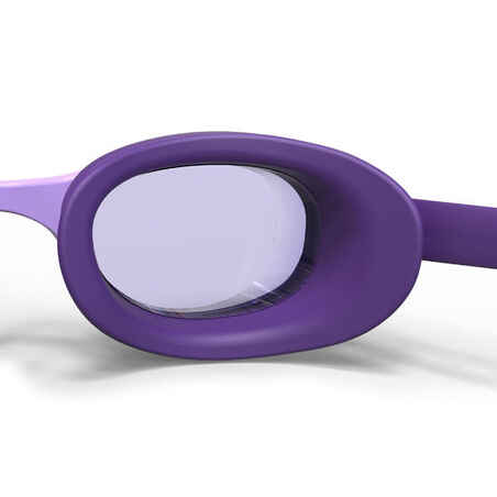 Swimming Goggles Clear Lenses XBASE Size L Purple