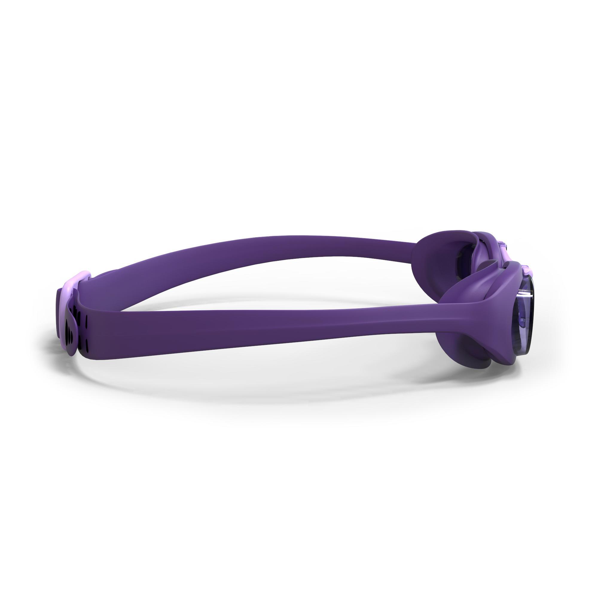 purple swimming goggles
