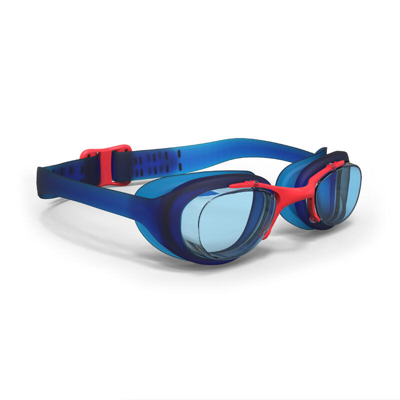 Lunettes de natation 100 XBASE Taille S bleu rouge