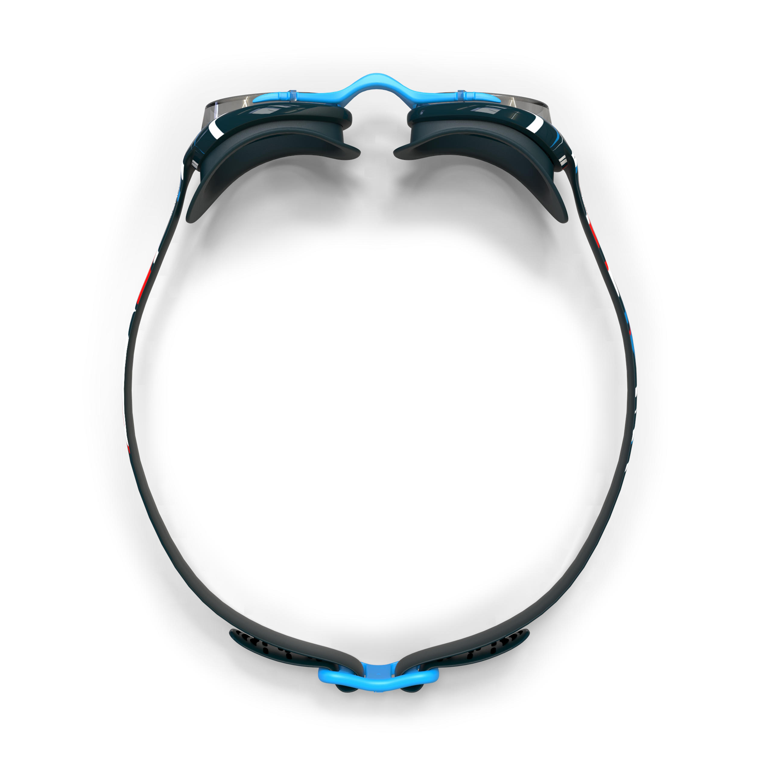 Gafas Natación Xbase Azul Estampado Mika Cristales Claros Talla L 4/4